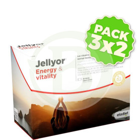 Pack 3x2 Jellyor Jalea Energy & Vitality 20 Sticks Eladiet