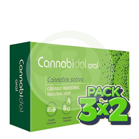 Pack 3x2 Cannabidol Oral 60 Cápsulas Tegor