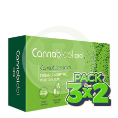 Pack 3x2 Cannabidol Oral 60 Cápsulas Tegor
