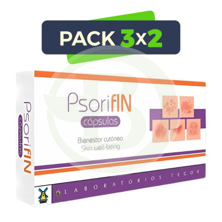 Pack 3x2 Psorifin 30 Cápsulas Tegor