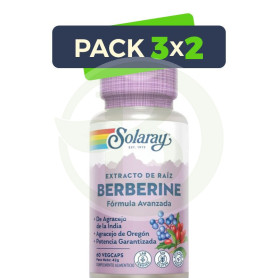 Pack 3x2 Berberine 60 Cápsulas Solaray