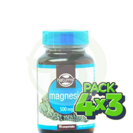 Pack 4x3 Magnesio 90 Comprimidos Naturmil