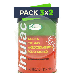 Pack 3x2 Inulac 200Gr. Soria Natural