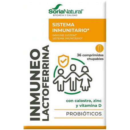 Inmuneo Lactoferrina 36 Comprimidos Soria Natural