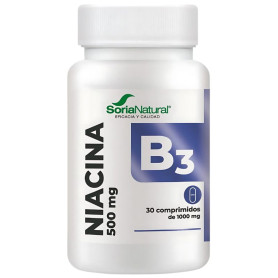 Vitamina B3 Liberación Sostenida 30 Comprimidos Soria Natural