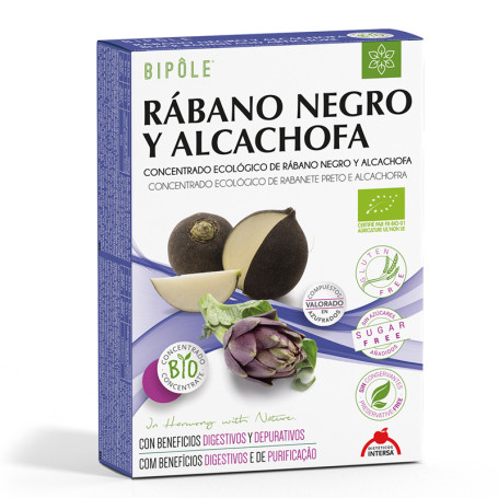 Rabano Negro y Alcachofa Bio 20 Ampollas Intersa
