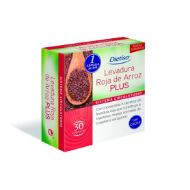 Levadura Arroz Rojo Plus 3% 30 Capsulas Dietisa