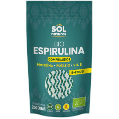 Espirulina Bio 200 Comprimidos Sol Natural
