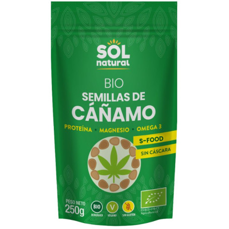 Semillas De Cáñamo Bio 250G Sol Natural