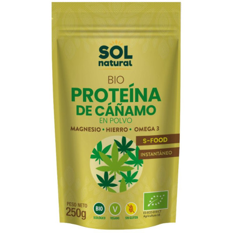 Proteína De Cáñamo Bio 250G Sol Natural