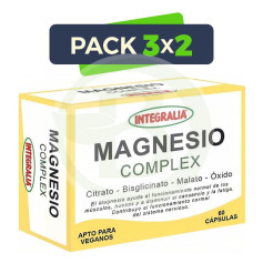 Pack 3x2 Magnesio Complex 60 Cápsulas Integralia
