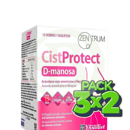 Pack 3x2 Cistprotect D-Manosa 15 Sobres Ynsadiet