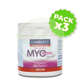 Pack 3x Myo Inositol 200Gr. Lamberts