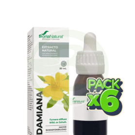Pack 6x Extracto de Damiana Fórmula XXI 50Ml. Soria Natural