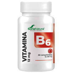 Vitamina B6 Liberación Sostenida 60 Comprimidos Soria Natural