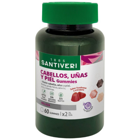 Cabello, Uñas y Piel Gummies 60 Gominolas Santiveri