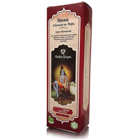 Henna Pasta Caoba Oscuro Radhe Shiam