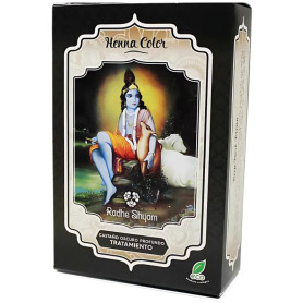 Henna Castaño Oscuro Profundo Tratamiento Radhe Shyam