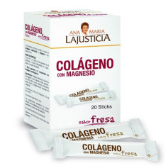 Colágeno con Magnesio 20 Sticks Fresa Ana Mª Lajusticia