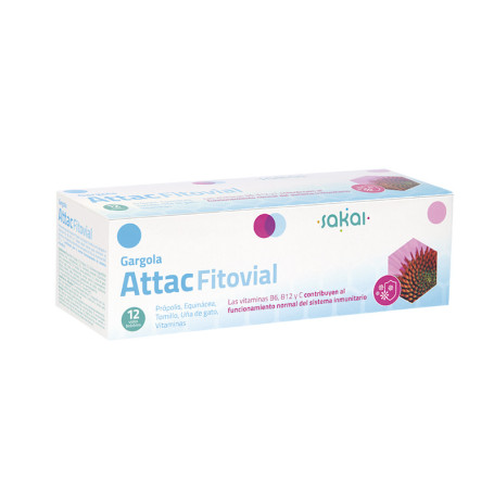 Gargola Fitovial Attac 12 Viales 10Ml. Sakai