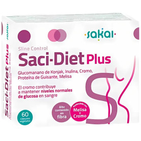 Sline Control Saci-Diet Plus 60 Cápsulas Vegetales Sakai