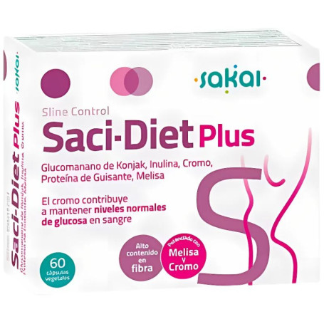 Sline Control Saci-Diet Plus 60 Cápsulas Vegetales Sakai