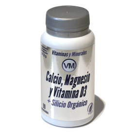 Calcio, Magnesio y Vit.D3 + Silicio Org. 90 Comprimidos