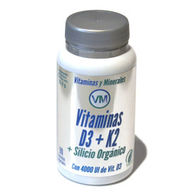 Vit.D3 + K2 + Silicio Org. 90 Capsulas Vegetales