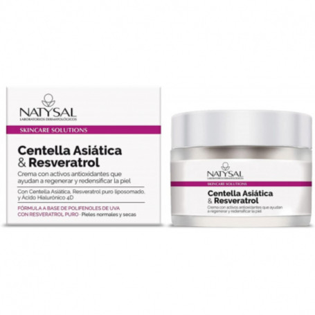 Crema Facial Centella Asiatica y Resveratrol 50Ml Natysal