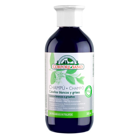 Champu Henna Indigo Cabello Gris y Blanco 300Ml. Corpore Sano