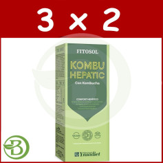 Pack 3x2 Fitosol Kombu Hepatico Frasco De 200 Ml Ynsadiet