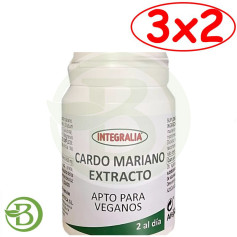 Pack 3x2 Extracto De Cardo Mariano 60 Cápsulas Integralia