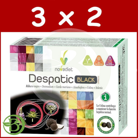 Pack 3x2 Despatic Black 60 Cápsulas Vegetales Nova Diet