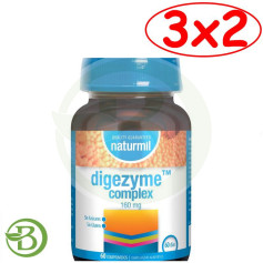 Pack 3x2 Digezyme Complex 60 Comprimidos Naturmil