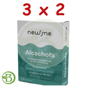 Pack 3x2 Alcachofa 30 Capsulas Herbora