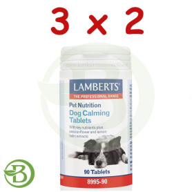 Pack 3x2 Tabletas Calmantes para Perros 90 Tabletas