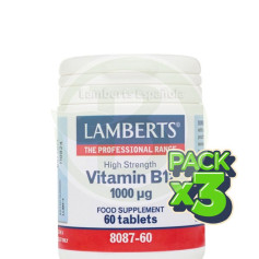 Pack 3x VITAMINA B12 1000Mg. LAMBERTS