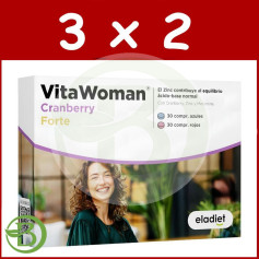 Pack 3x2 Vitawoman Cranberry Forte 60 Comprimidos Eladiet