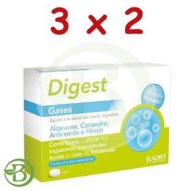 Pack 3x2 Digest Gases 60 Comprimidos Eladiet