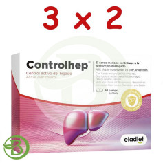 Pack 3x2 Controlhep 60 Comprimidos Eladiet