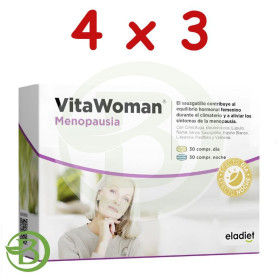 Pack 4x3 Vita Woman Menopausia 60 Comprimidos Eladiet