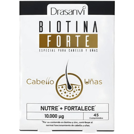 Biotina Forte 10.000Μg 45 Comprimidos Drasanvi