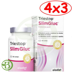 Pack 4x3 Triestop Slimgluc 60 Comprimidos Eladiet