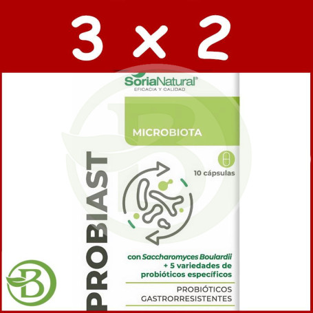 Pack 3x2 Probiast 10 Cápsulas Soria Natural