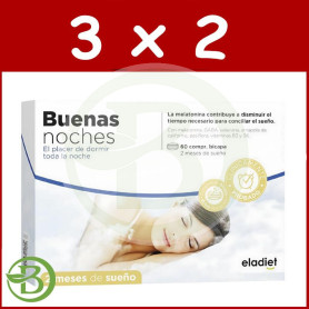 Pack 3x2 Buenas Noches 60 Comprimidos Eladiet