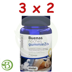 Pack 3x2 Buenas Noches Sueño + Estrés 30 Gummies Eladiet