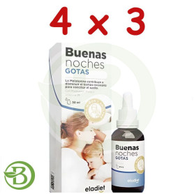 Pack 4x3 Buenas Noches Gotas 30 Ml Eladiet