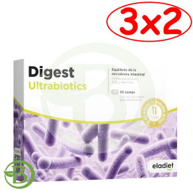 Pack 3x2 Digest Ultrabiotic 30 Comprimidos Eladiet