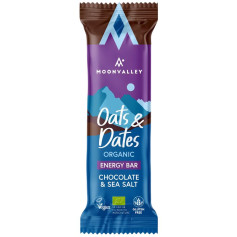 Barrita De Avena, Dátiles Choco y Sal Marina Bio 50G Moonvalley