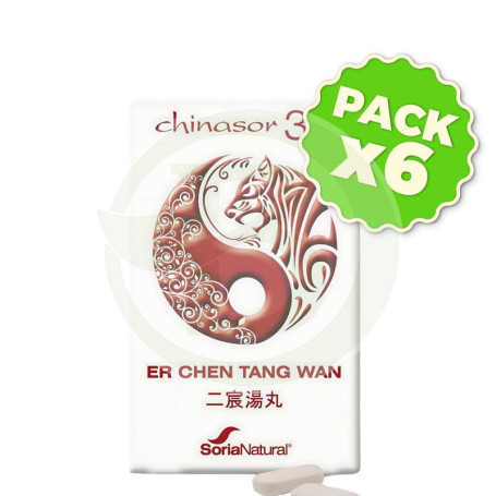 Pack 6x Chinasor 36 Er Chen Tang Wan 30 Comprimidos Soria Natural